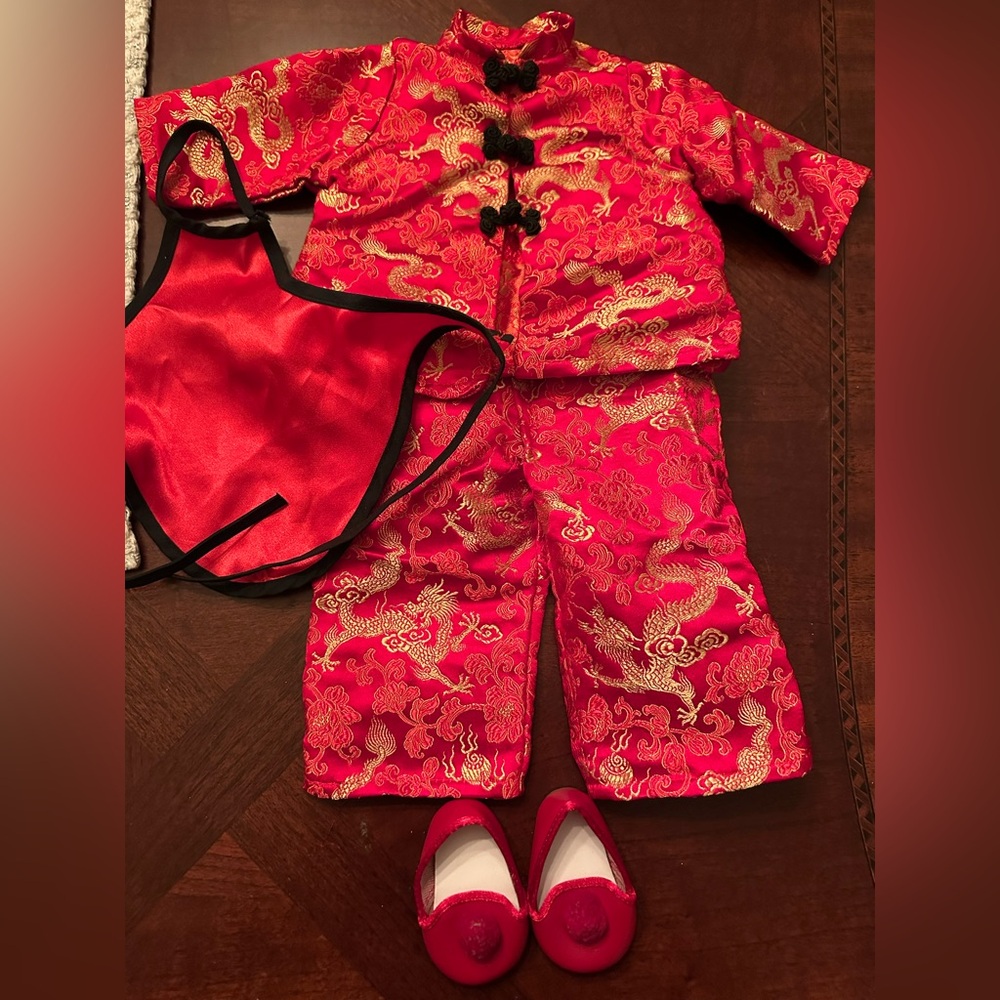 American Girl Doll Pleasant Co 1996 Chinese New Year 5 Piece Outfit NWOT!!!!!